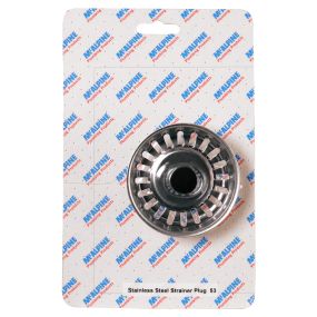 McAlpine Strainer Plug (No. 53 Handipak) (Stainless Steel)