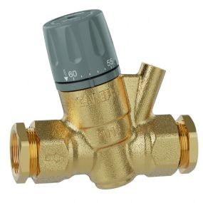 Altecnic Series 116 Thermostatic Regulator for Hot Water Recirculation Loops (22mm Compression x 3/4 Inch BSP)