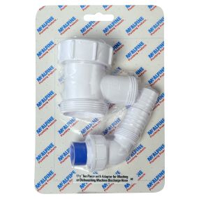 McAlpine Tee Piece with Washing Machine Adaptor (No. 60 Handipak) (1.1/2 Inch)