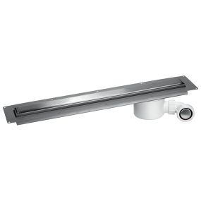McAlpine 600mm Brushed Slimline Finish Channel Drain