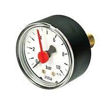 0-4 Bar 50mm Dial Pressure Gauge 1/4 Inch Back Entry