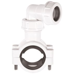 McAlpine Pipe Clamp (19/23mm) (White)