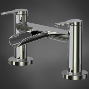 LeoNova Zenith Deck Mounted Bath Filler Chrome Tap *Warehouse Clearance*