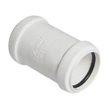 Waste 40mm Pushfit Straight Coupling White