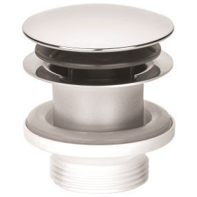 McAlpine Spring Loaded Basin Waste Mushroom Plug Plastic (1.1/4 Inch)