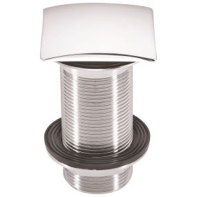 McAlpine Spring Loaded Square Basin Waste Unslotted (1.1/4 Inch)