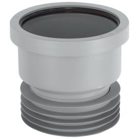 McAlpine Drain Connector with 'O' Seal Socket to Fit Pipe (110mm) (Grey)