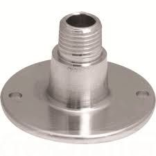 Tesla UK Primaflow Floor Plate (1/4 Inch M x F) (Chrome)