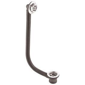 McAlpine Bath Combined Waste and Overflow Chrome Flange and Overflow (1.1/2 Inch x 70mm)