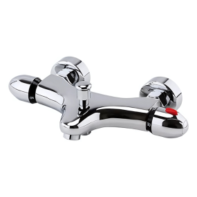 D1 Wall Mounted Bath Shower Mixer Tap (Chrome)