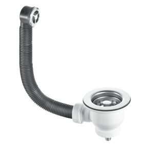 McAlpine Mini Basket Strainer Waste with Overflow (1.1/2 Inch)