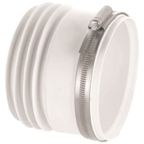McAlpine Straight Pan Connector with Jubilee Clip (4 Inch)