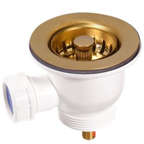 McAlpine Mini Basket Strainer Waste (Gold)