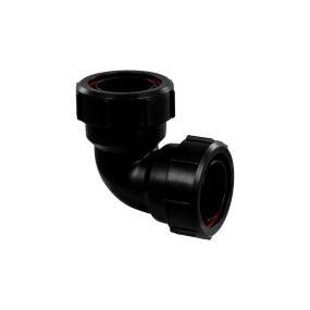 McAlpine Multifit 90 Degree Bend (40mm) (Black)