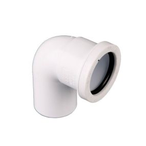 Push Fit Conversion Bend 90 Degree (40mm) (White)