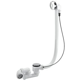 McAlpine Push Button Pop Up Bath Wasteand Trap 700mm Cable (1.1/2 Inch)