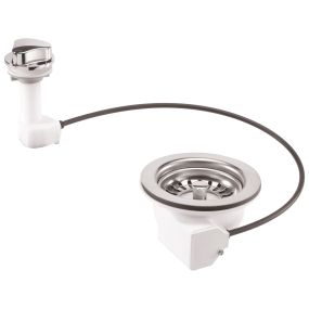 McAlpine Pop Up Basket Strainer Chrome Plated (1.1/2 Inch)