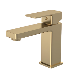 Fresssh Marina Mono Basin Mixer Tap with free Clicker Waste (Brushed Brass)