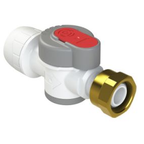Polyplumb Enhanced 15mm x 1/2 Inch Straight Service Valve