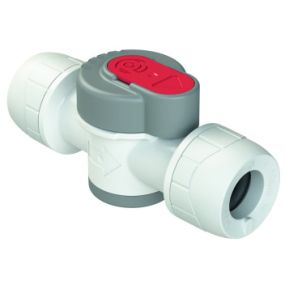 Polyplumb Enhanced 15mm x 15mm Shut Off Valve