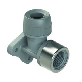 Polyplumb Enhanced 15mm x 1/2 Inch Wall Plate Elbow