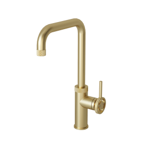 LABOR Industrial Style Kitchen Mixer Tap (Brushed Brass)