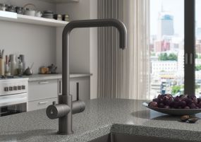 LeoNova 3 in 1 Instant Hot Water Tap with Boiler and Filter (Gun Metal)