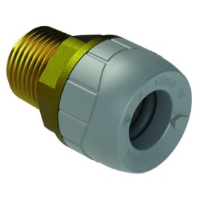Polyplumb Enhanced 15mm x 1/2 Inch Male Inch BSP Adaptor