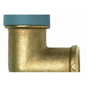 Polyplumb Enhanced 22mm x 1/2 Inch Female Elbow Brass