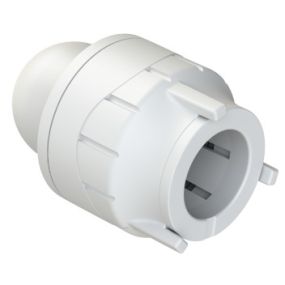 Polyplumb Enhanced 22mm Socket Blank End White