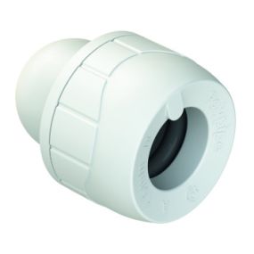 Polyplumb Enhanced 15mm Socket Blank End White