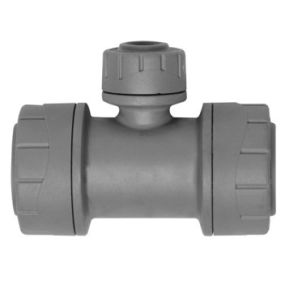 Polyplumb Enhanced 22mm x 22mm x 10mm Branch Reduced Tee