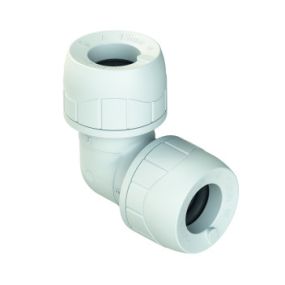 Polyplumb Enhanced 10mm Elbow White