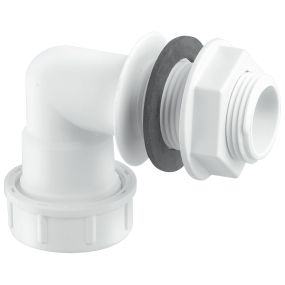 McAlpine Universal Overflow Bent Tank Connector (3/4 Inch)