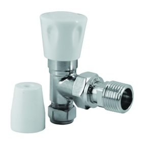 Masterflow 15mm x 1/2 Inch Chrome Plated Lockshield and Wheelhead Cap (1/2 Inch Union Bolt)
