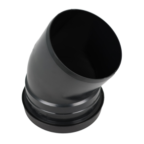Masterflow 30 Deg Bend Single Socket Push Fit (110mm) (Black)