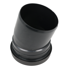 Pushfit Soil 110mm Single Socket Bend 15 Degree (110mm) (Black)
