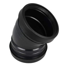 Masterflow 30 Deg Bend Double Socket Push Fit (110mm) (Black)
