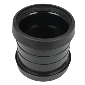 Masterflow Coupler Double Socket Push Fit (110mm) (Black)