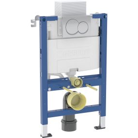 Geberit Alpha Concealed Cistern DuoFix Frame Pack (820mm) (Round Flush Plate)