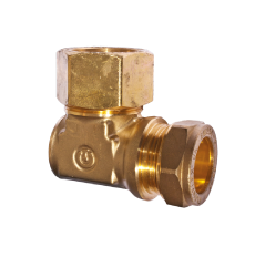 TracPipe Brass AutoFlare Elbow Fitting - DN22 to 22mm