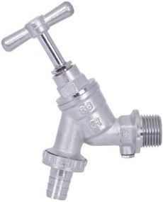 1/2" Hose Union Bib Tap With Double Check Chrome Plated (WRAS Approved)