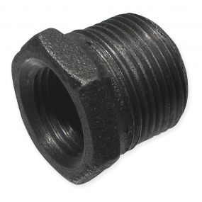 1/2" x 1/4" M x F Black Iron Bush