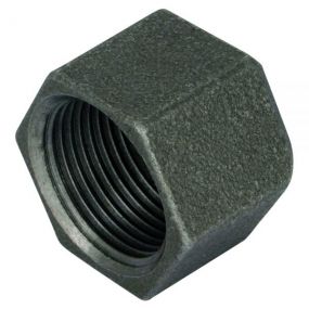 3/8" Black Iron Cap