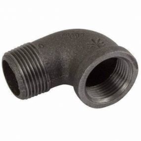Malleable Black Iron M x F Elbow