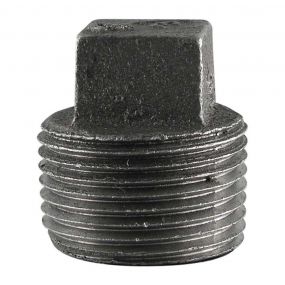 1.1/4" Black Iron Solid Plug
