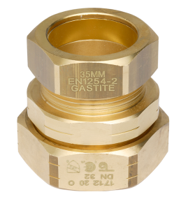 Gastite DN15 x 15mm Copper Compression Coupler