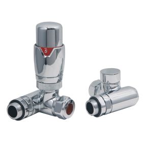 LeoNova Round Corner Dual Fuel Thermostatic Radiator Valve Pack (Chrome)