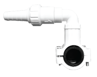 Self-cutting Waste Pipe Clamp Kit (21.5mm overflow to 32mm (1.1/4) or 40mm (1.1/2) waste pipe)