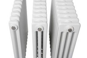 CenterRad Column Horizontal Radiator Four Column  White 600mm High X 1200mm Long 